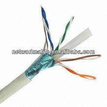 4-pair FTP 23AWG Solid Copper Cat6 Cable, Ideal for Computers